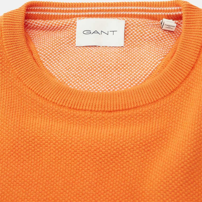 Gant Knitwear COTTON PIQUE C-NECK 8040521 PEARL PEACH